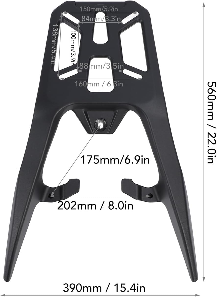 Blearen Luggage Storage Rack Rear Aluminum Alloy with High Load Bearing for CLICK160 VARIO160 2022-2024 Motorcycle Carrying Equipment