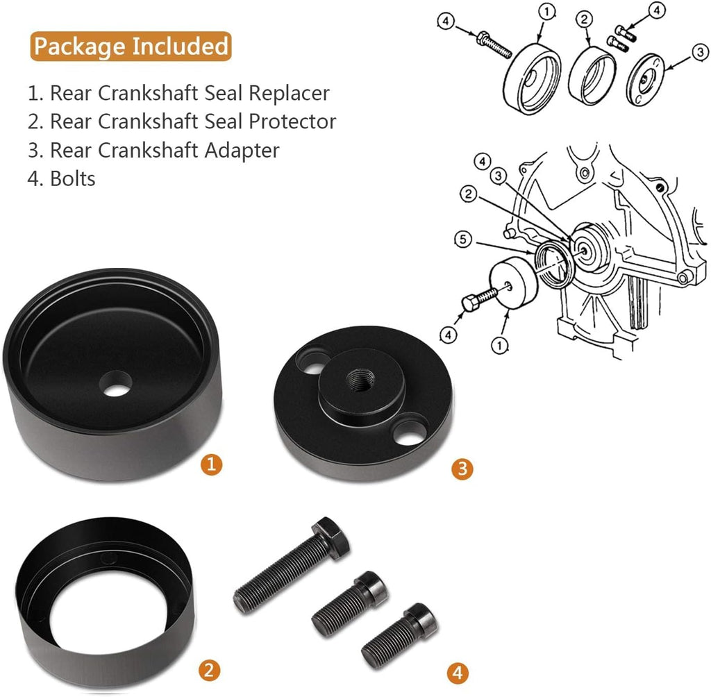Blearen Replacement for OTC 7834 Rear Crankshaft Seal Installer Fit for Ford 1993-1997 Aerostar & 1993-2006 Ranger and Explorer with 4.0L V6 Engine