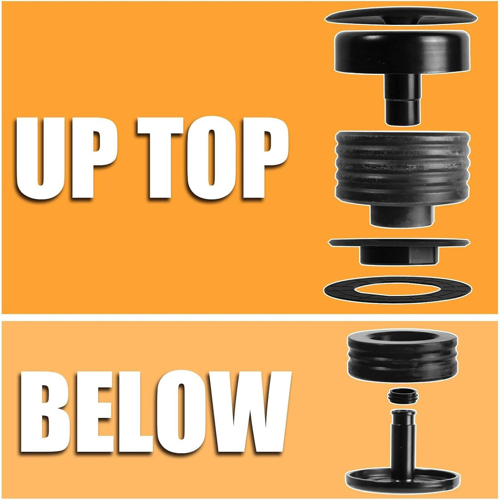Blearen Updated Body Mount Bushing Kit Compatible with Ford F250 F350 2008-2016 Silicone Cab Mounts Bushing (Black)