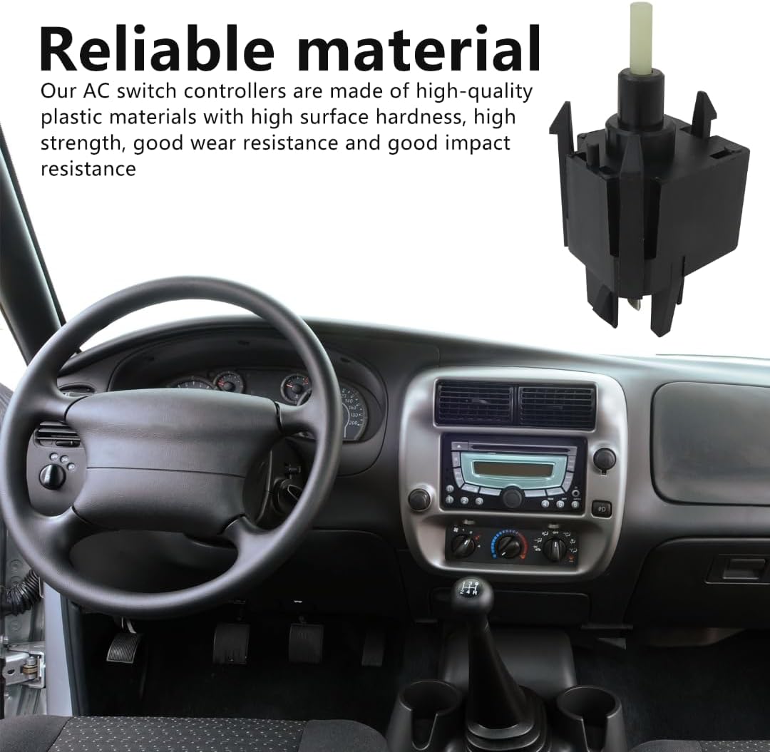 Blearen New 1L2Z18578AA, 1L2Z19986AA, F65Z19986AA, F65Z19986AB Blower Control Switch Front for 2006-2011 Ford Ranger Sport