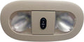 Blearen 8C3Z-25519A70-AA Overhead Console with LED Dome Map Light & Sunroof Switch COMPATIBLE WITH Ford F-250 F-350 F-450 F-550 Super Duty 2008-2010 Cab Interior Ceiling Roof Reading Lamp, Beige