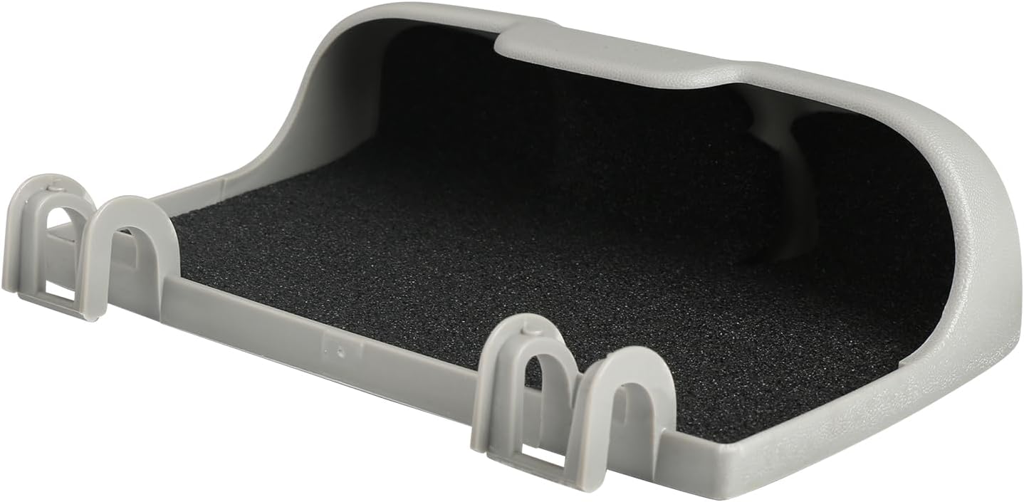 Blearen  Overhead Console Sunglasses Holder Bin Door | Compatible with Ford Super Duty F250 F350 F450 F550 Truck | Replaces 2C3Z7811586BAB Roof Sunglass Storage Box Lid (Light Flint Grey)