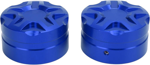 Blearen 2Pcs Motorcycle Windshield Lift Switch Cover with Wrench Aluminum Alloy Windshield Lift Switch Decorative Cap Replacement for ADV150 ADV160 ADV350 (Blue)
