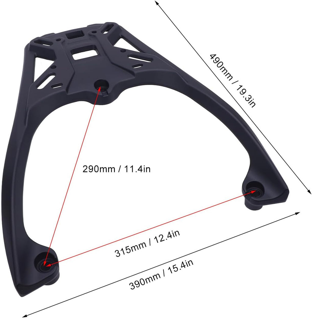 Blearen Motorcycle Rear Luggage Rack Extended Shelf Aluminum Alloy Weather Proof Cargo Carrier Holder Bracket Replacement fit SYM Jet SL 150