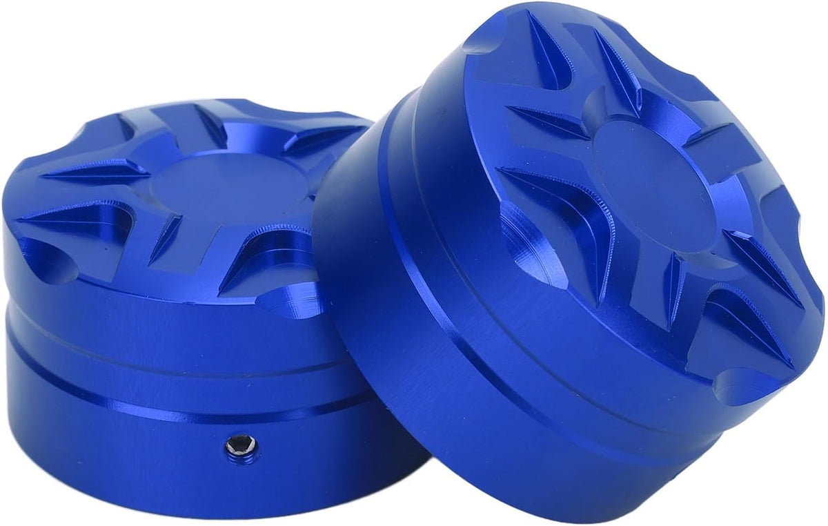 Blearen 2Pcs Motorcycle Windshield Lift Switch Cover with Wrench Aluminum Alloy Windshield Lift Switch Decorative Cap Replacement for ADV150 ADV160 ADV350 (Blue)