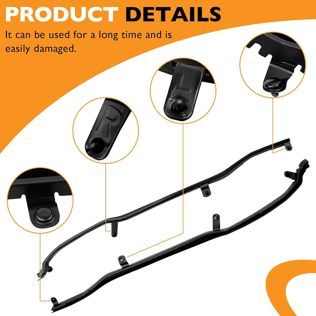 Blearen Door Weather Strip Seal LH RH Fits Ford Explorer 2011-2019 | BB5Z7825324B Right Passenger and Driver Left Rear Door Front Weather Strip 2 Pcs - Replaces BB5Z7825325B