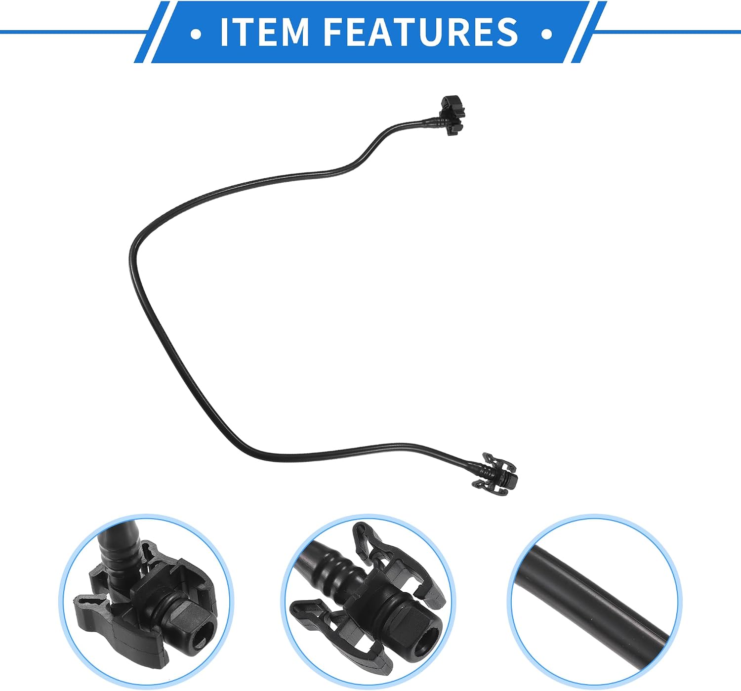 Blearen 8V218B081BD Expansion Tank Coolant Overflow Pipe Hose for Ford Fiesta Mk6 2008-2023 for Ford B-Max 2012-2023