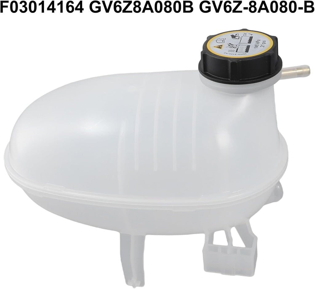 Blearen Engine Coolant Reservoir Expansion Tank Cap Assembly for Ford Escape 17-19 OEM GV6Z8A080B FO3014164 White Plastic Automotive Cooling System Part Replacement