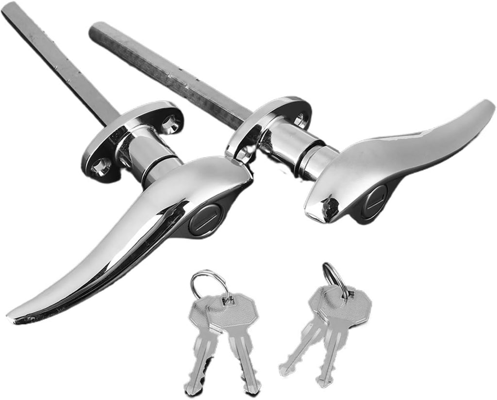 Blearen Stainless Steel Car Outside Locking Door Handles Compatible With Ford 3 Window Coupe 1932-1934