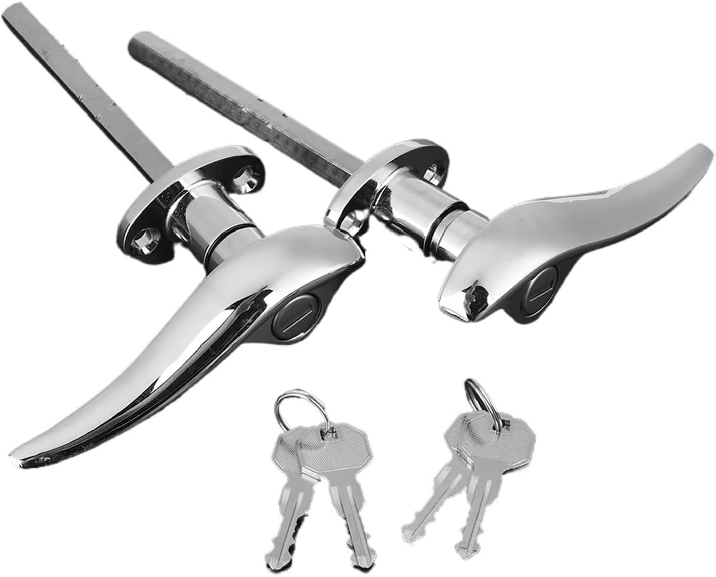 Blearen Stainless Steel Car Outside Locking Door Handles Compatible With Ford 3 Window Coupe 1932-1934