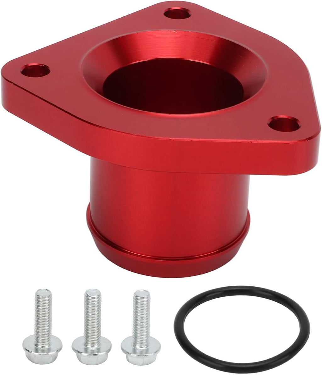 Blearen Thermostat Housing 6061‑for Billet Aluminum Alloy g Engine Thermostat Housing Replacement,Other Accessories for 7.3L 1999‑2003(Red)