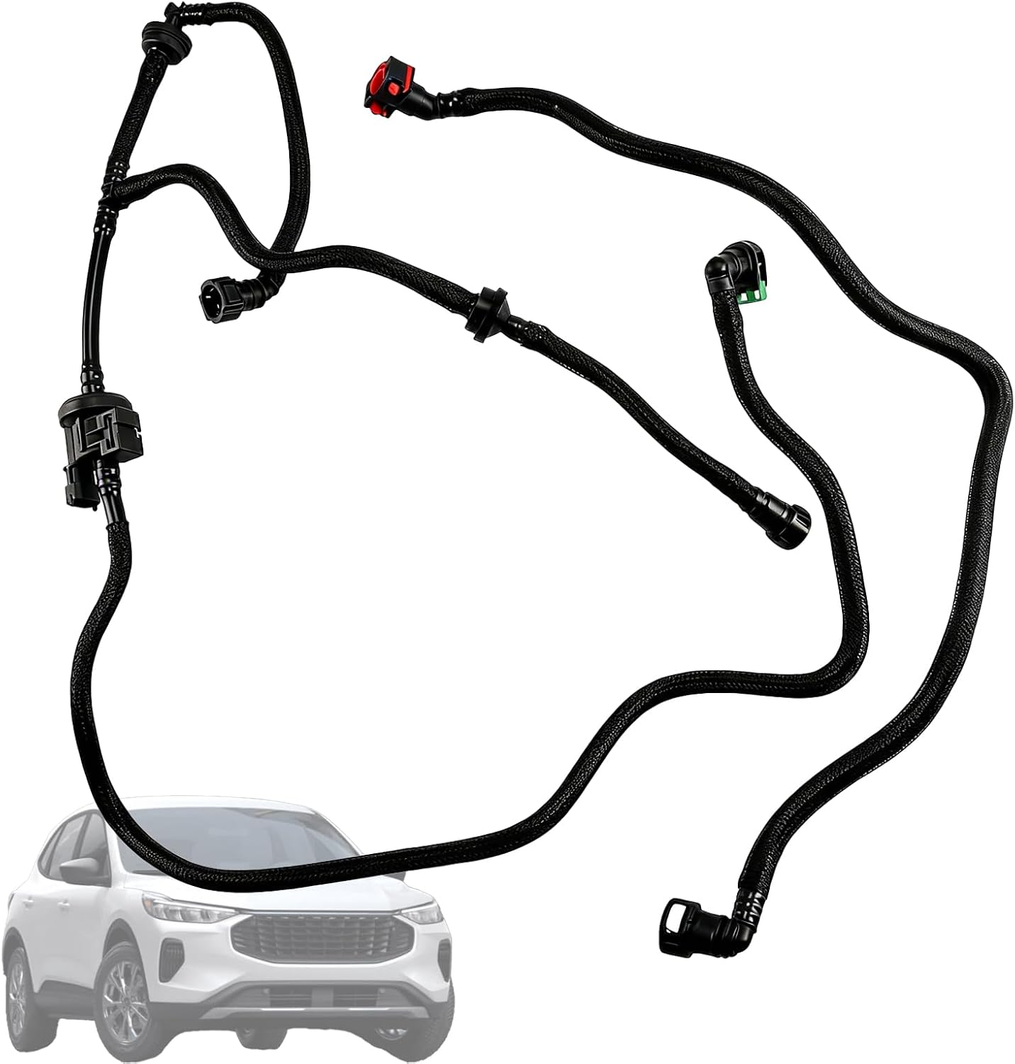 Blearen LX6Z-9D289-SJ Fuel Drain Tank Hose Compatible with Ford Escape 1.5L 2020-2025 & Bronco Sport 1.5L 2021-2025 Replace LX6Z-9D289-B LX6Z-9D289-SB LX6Z-9D289-SD LX6Z-9D289-SE