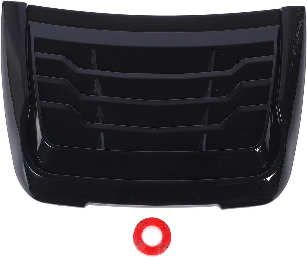 Blearen Bonnet Scoop Vent Hood Gloss Black Bonnet Vent Hood Air Intake Trim Cover