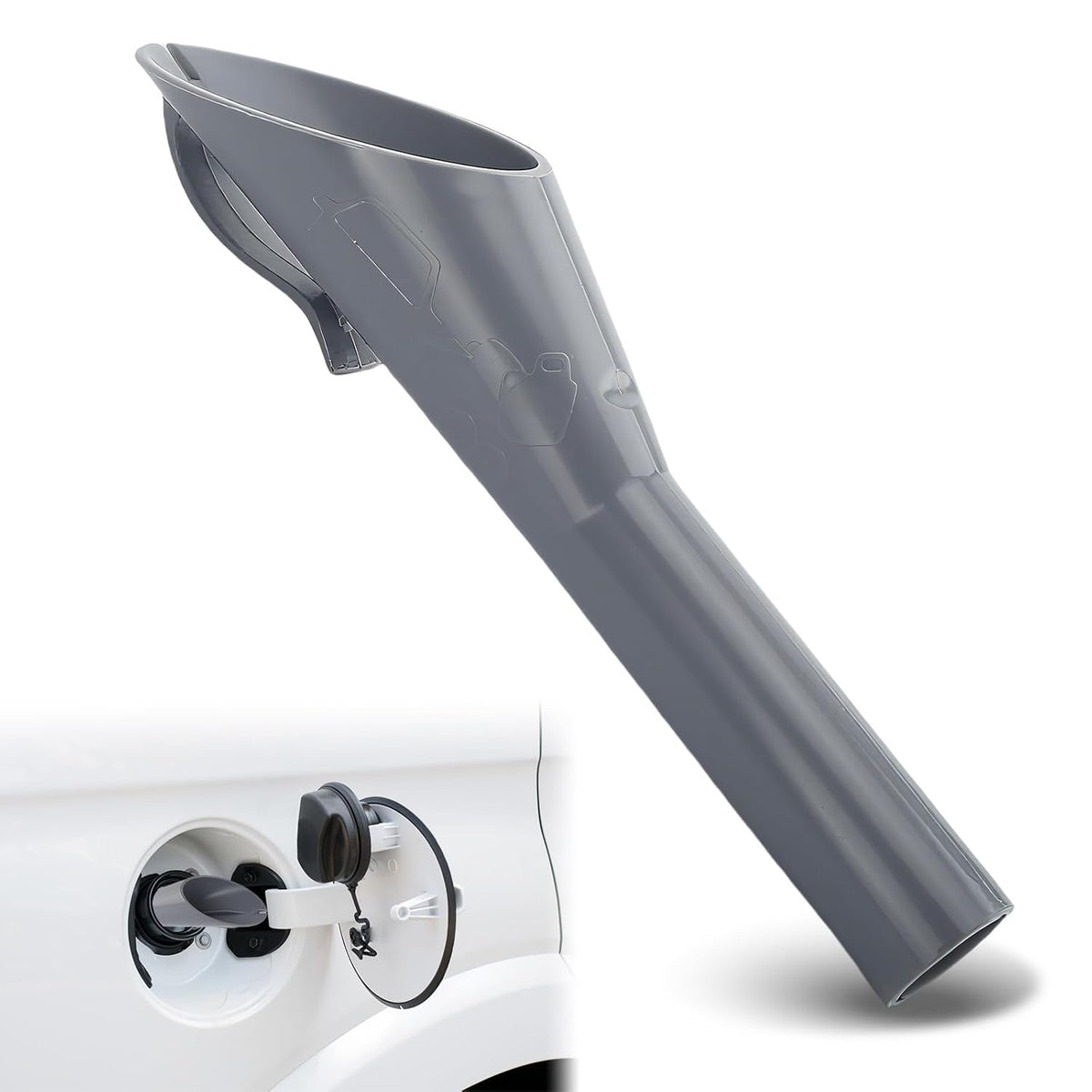 Blearen Capless Gas Tank Funnel, Fuel Funnel for Automotive Use 8U5A-17B068-EB | Fuel Funnels for Gas, Fuel Tank Accessories Compatible with Ford 1782177 1833948 2050651
