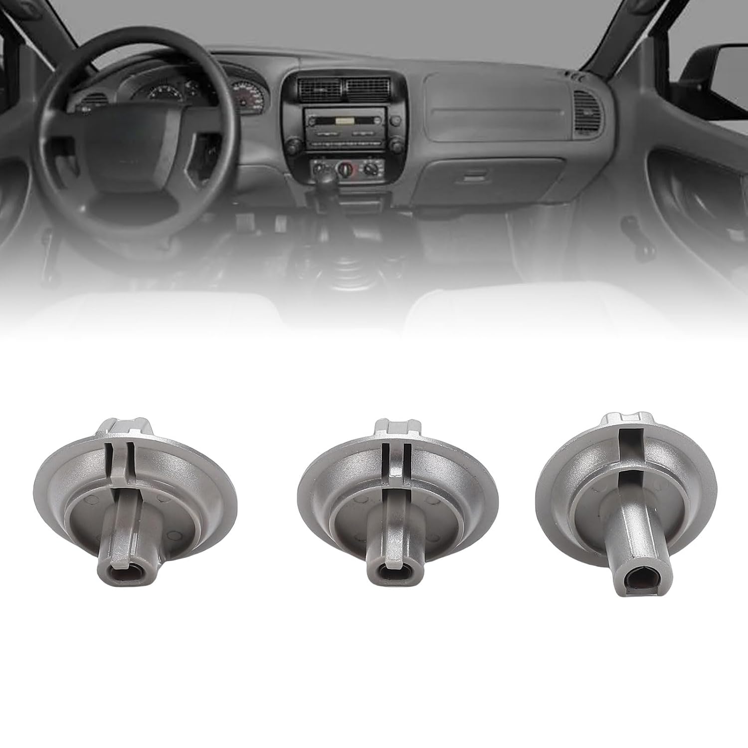 Blearen 3Pcs Air Conditioner Control Knob Set UR5861195C,Fits for PJ PK BT 50 2006 to 2011,Enhanced Performance