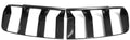 Blearen Dry Carbon Fiber Tail Light Lamp Cover Trim for Ford Mustang S650 GT Dark Horse Ecoboost GT 2024 2025 Rear Headlight Frame, Tail Brake Light Bezels