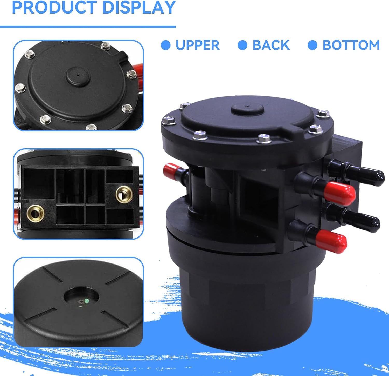 Blearen F1UZ-9B263-B Fuel Tank Reservoir Selector Valve Assembly | Compatible With Ford F150 F250 F350 1989-1997 Replaces F1UZ-9B263 F1UZ9B263B