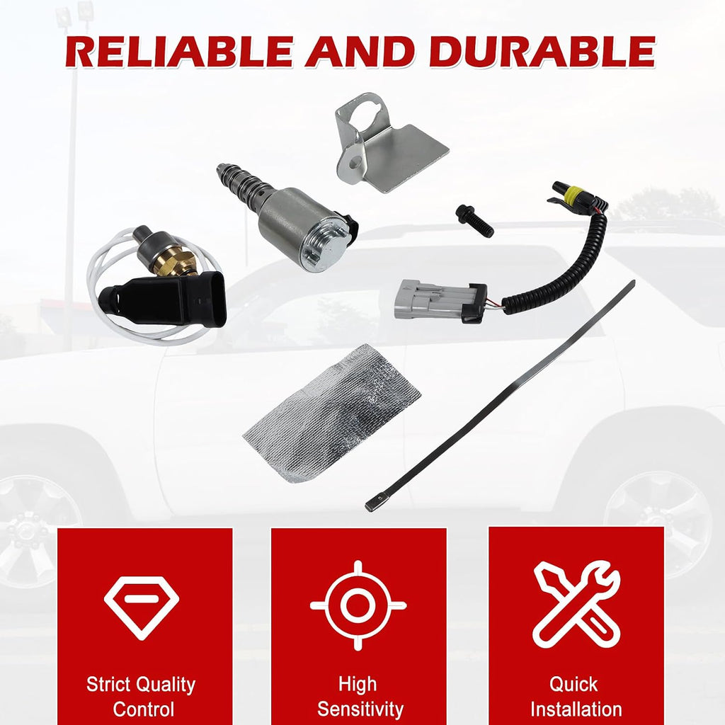 Blearen Kessocco 12635324 Vane Position Sensor & 3C3Z6F089AA VGT Solenoid for Chevy | Fits for GM Chevy GMC 6.6L Diesel, for Ford F-Series Trucks & Excursion E-Series Vans 6.0L Powerstroke, Turbo VGT Tune-Up Kit