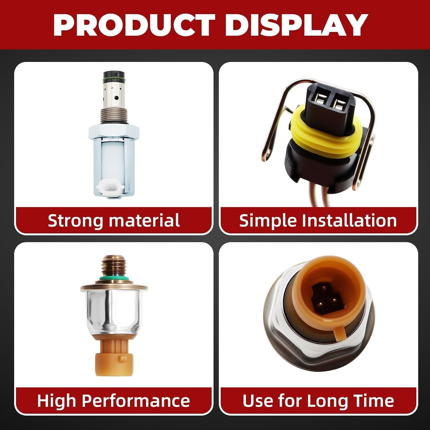 Blearen 6.0L Regulator Valve Compatible with Excursion 2003-2010 | Matched ICP sensor coordination, precise fuel pressure, balanced internal system pressure, optimized fuel supply circulation