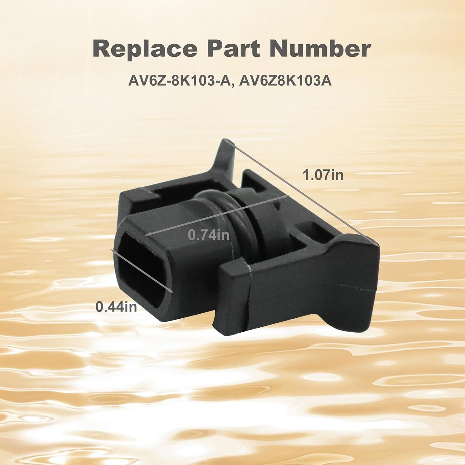 Blearen Radiator Cap Radiator Coolant Overflow Drain Cap Compatible with Ford Focus 2012-2018 Transit Connect 2014-2016 Fiesta 2014-2019 Replace# AV6Z-8K103-A
