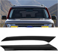 Blearen HECASA Pair A-Pillar Trim Compatible with 2009-2019 Ford Flex 4 Door Utility Replacement for BA8Z-7403145-AA BA8Z-7403136-AA Front Windshield Outer Pillar Trim Molding Driver & Passenger Side