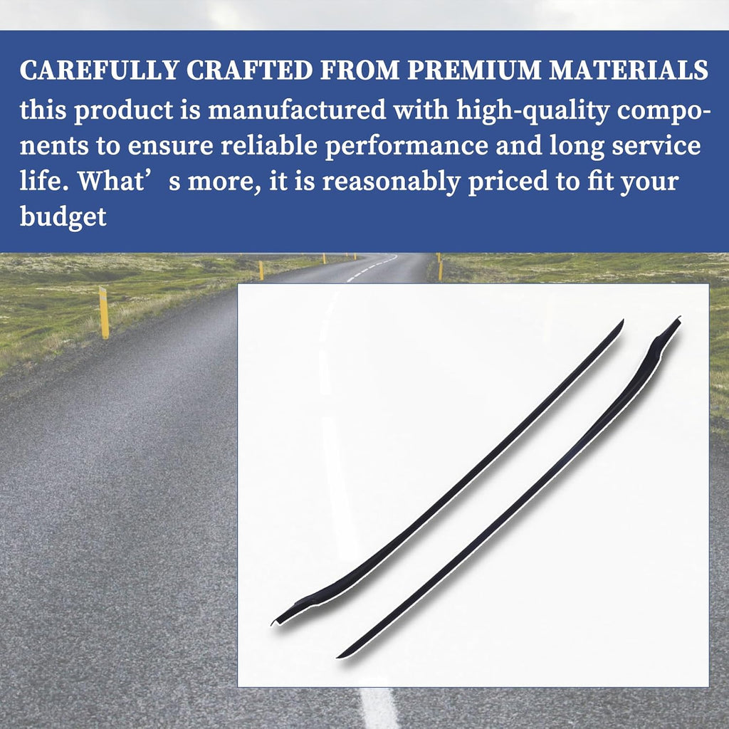 Blearen Pair Windshield A-Pillar Trim Moulding BE8Z5403137A BE8Z5403136A Compatible with Ford Fiesta 2011-2019 Both Right and Left Side RH+LH
