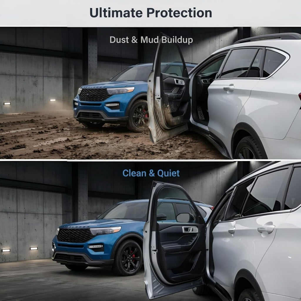 Blearen Door Weatherstrip Strip Seal RH LH Pair for Ford Explorer 2011-2019 | Right Passenger and Driver Left Side Rear Door Weatherstrip Replaces BB5Z-7825324B BB5Z-7825325B