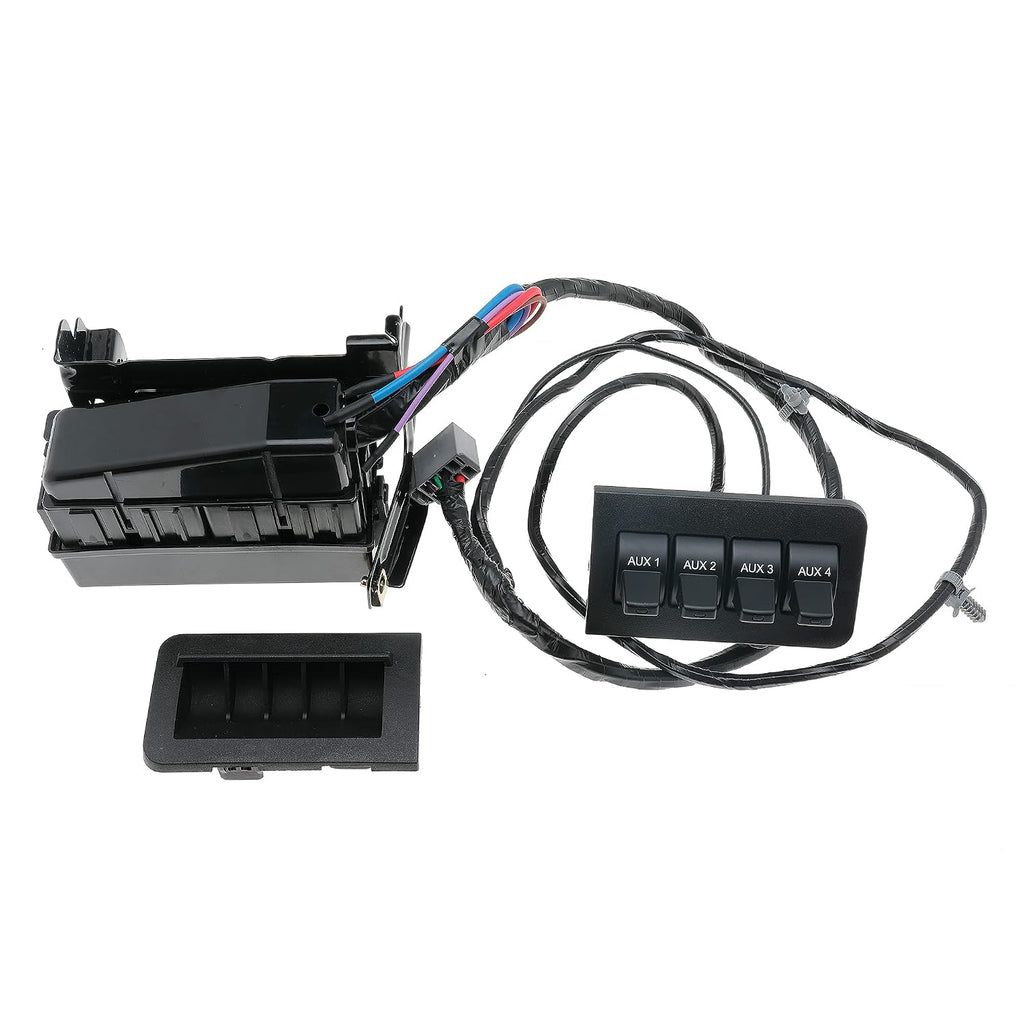 Blearen in-Dash Upfitter Switch Kit for Ford F250 F350 F450 F550 Super Duty 2008 2009 2010 Replace 9C3Z14A303A 9C3Z-14A303-A AL3Z-13D730-AA AL3Z13D730AA