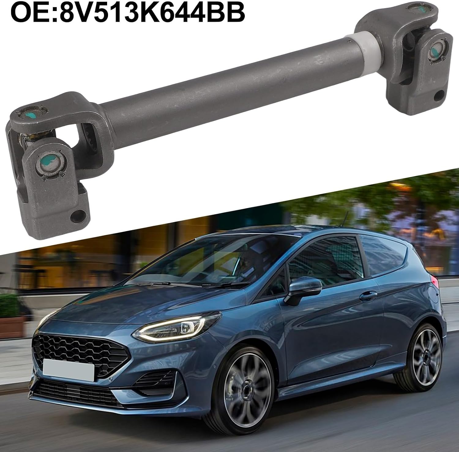 Blearen Steering Column Intermediate Shaft for Fiesta 2008-2022 for Transit 2014-2022 Replaces 1758288 8V513K644BB for LHD and RHD Vehicles