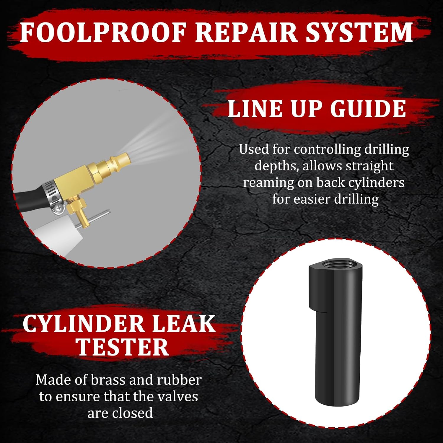 Blearen 38900 Two Valve Ford Triton Tool Kit, Foolproof Repair System, Black | Spark Plug Thread Repair Kit Compatible with 4.6L, 5.4L and 6.8 V-10 Ford Triton Two Valve Engines