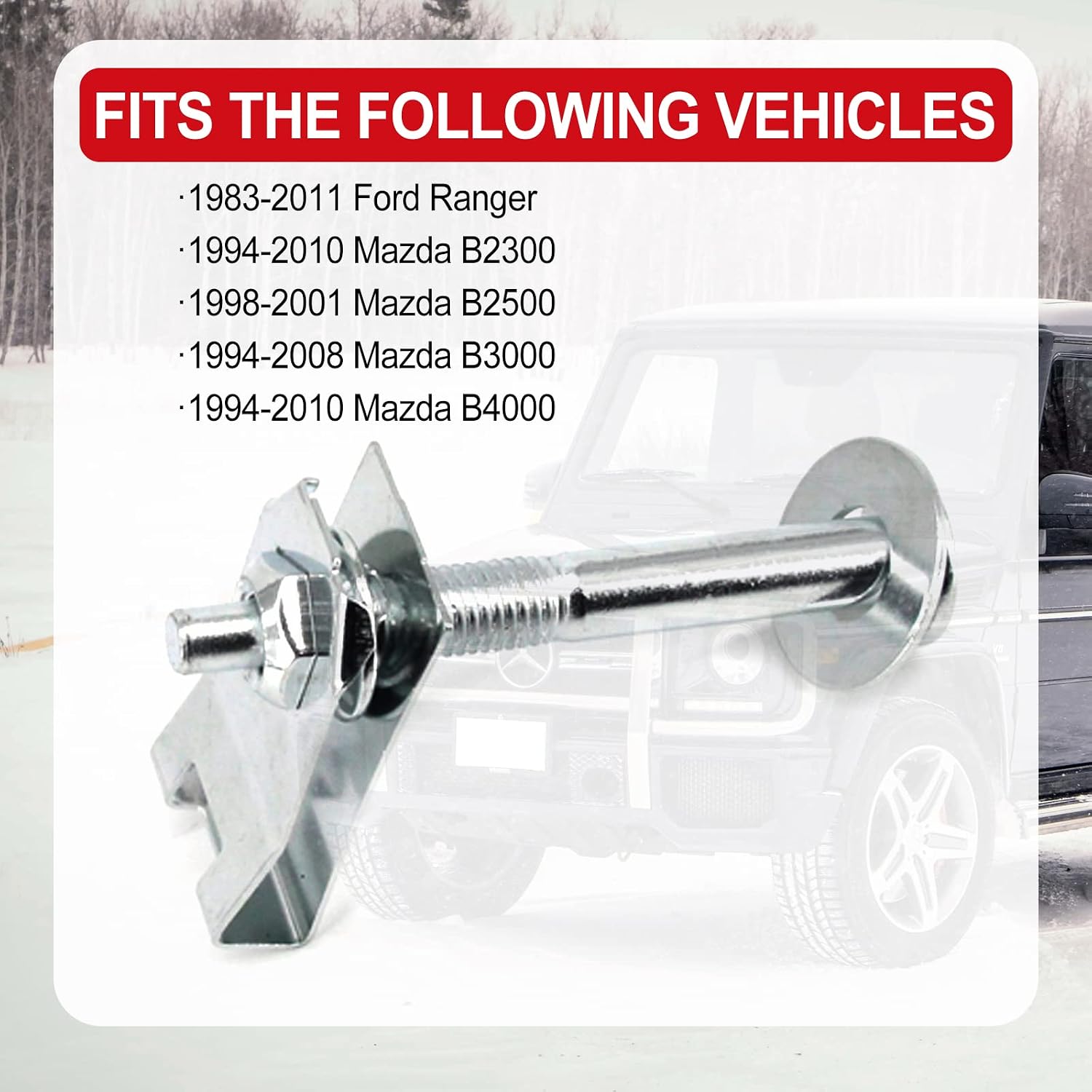 Blearen Truck Bed Mounting Bolt Kit Replacement for Ford Ranger 1983-2011 | Mazda B2300 B4000 1994-2010, B3000 1994-2008, B2500 1998-2001 Replaces 924-310 N802286-S101 9XB03-33402
