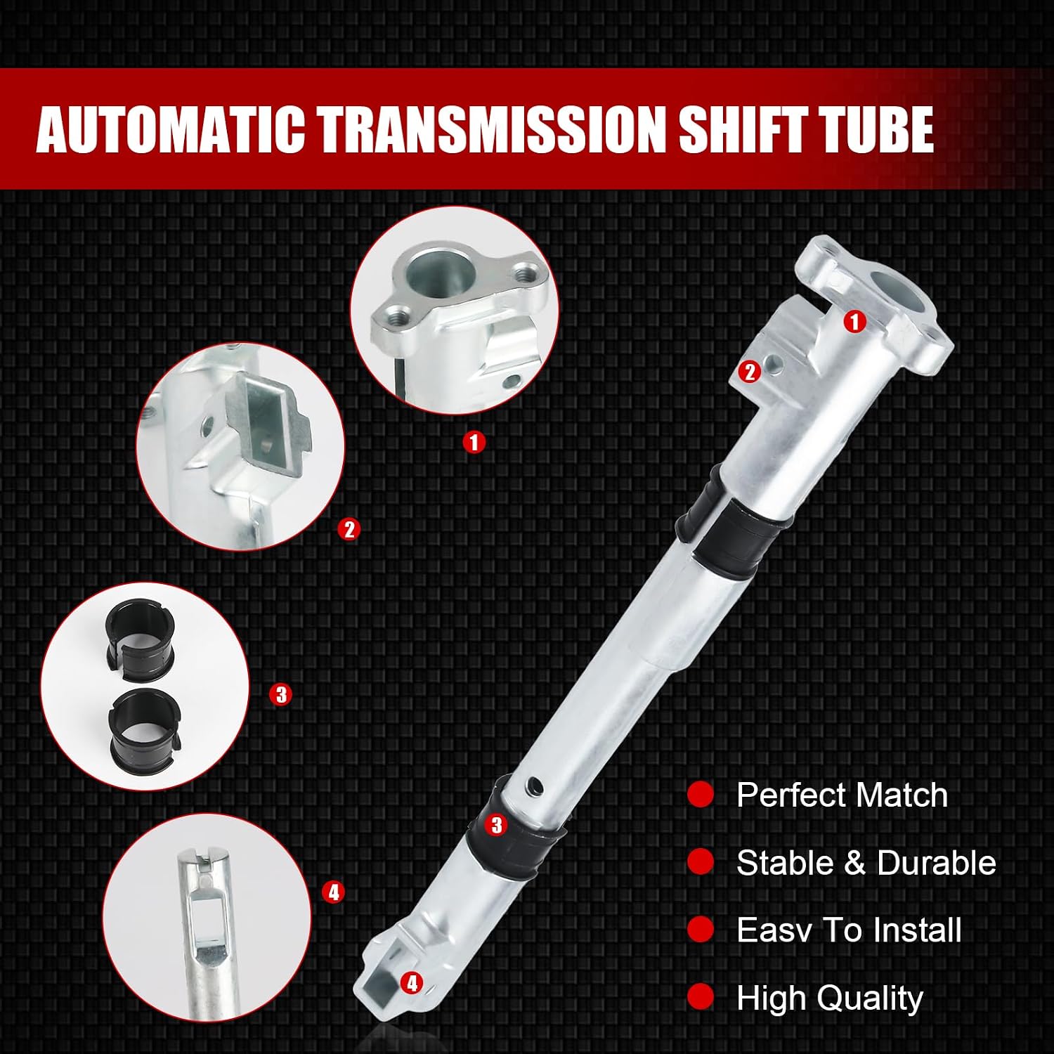 Blearen Automatic Transmission Steering Column Shift Tube with Plunger & Bushing Assembly 905-102 Compatible with Ford E150 E250 E350 F150 F250 F350 F450 F550 Excursion Expedition Explorer Ranger 1995-2011