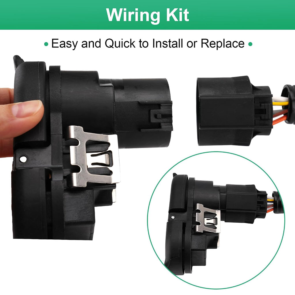 Blearen Trailer Tow Wiring Harness with 7 Pin Connector Kit 9L3Z-15A416-B for Ford | Compatible With F-150 2009-2014 9L3Z15A416B
