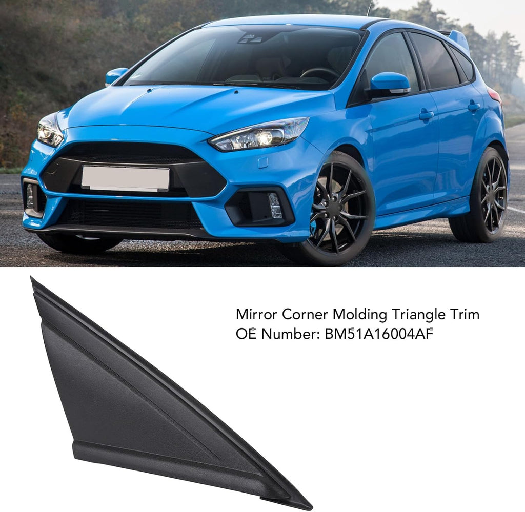 Blearen Mirror Corner, Trim for Focus 2012 to 2018, with Abrasion PP Material and Seamless Fit, OE BM51A16004AF