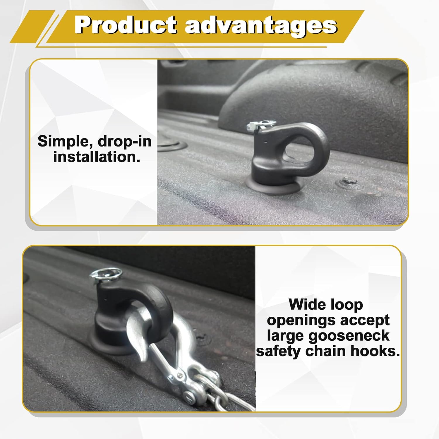 Blearen 60692, Puck System Gooseneck Hitch Ball Kit, Compatible with 2013-2026 Ford F250 F350 F450, 2016-2026 Chevrolet Silverado, GMC Sierra & Nissan Titan XD, 38000 lbs GTW/ 9500 lbs VTW, 2-5/16 Inch Ball