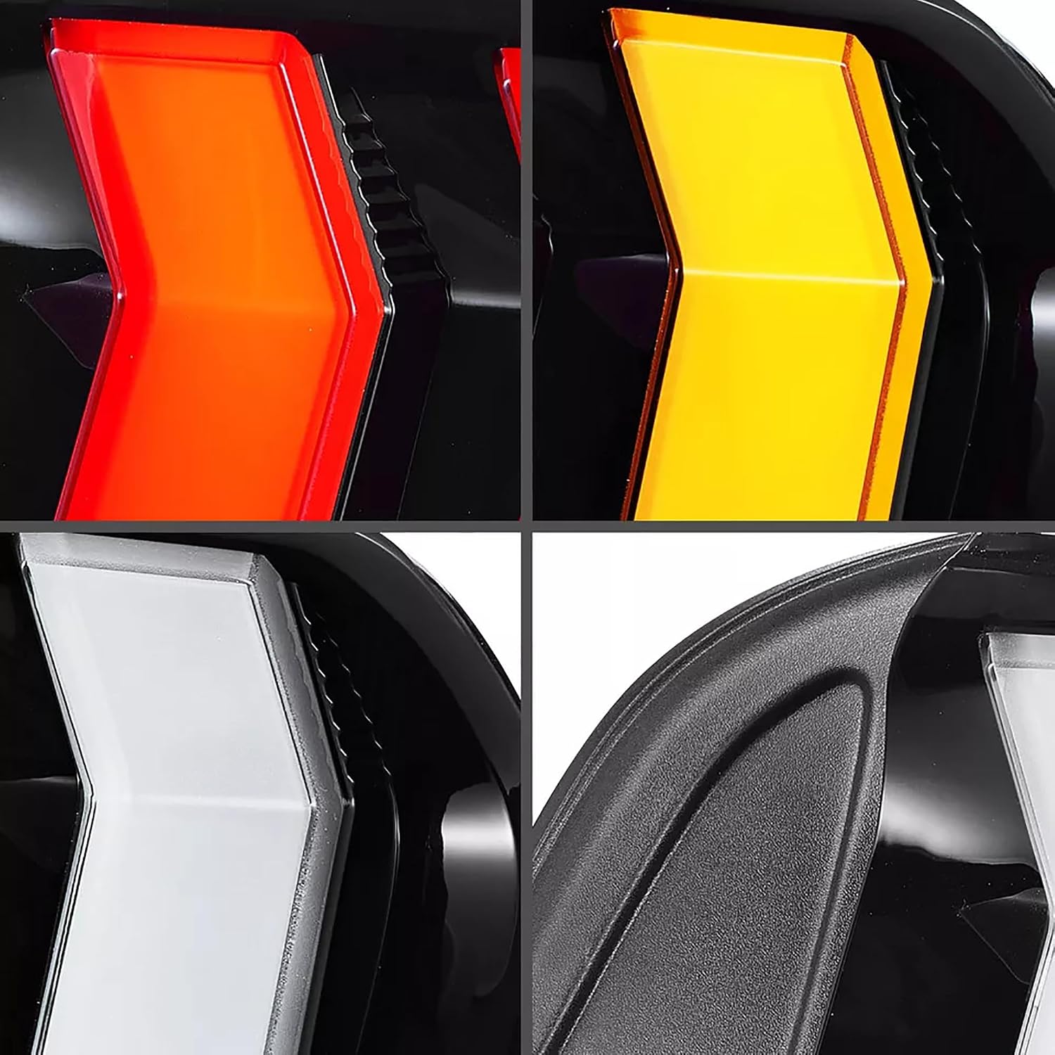 Blearen LED Rear Lights Compatible with Mustang 2015-2023 w/Sequential Turn Signal (5-Modes Switchable Lighting), Clear Lens Taillight Assembly, Passenger&Driver Sides (Clear)