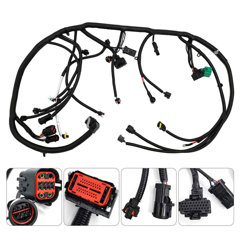 Blearen 5C3Z-12B637-BA 6.0L Powerstroke Engine Wiring Harness | Fits for Ford F250 F350 F450 F550 2005-2007, 5C3Z12B637BA, 6.0L Diesel Engine