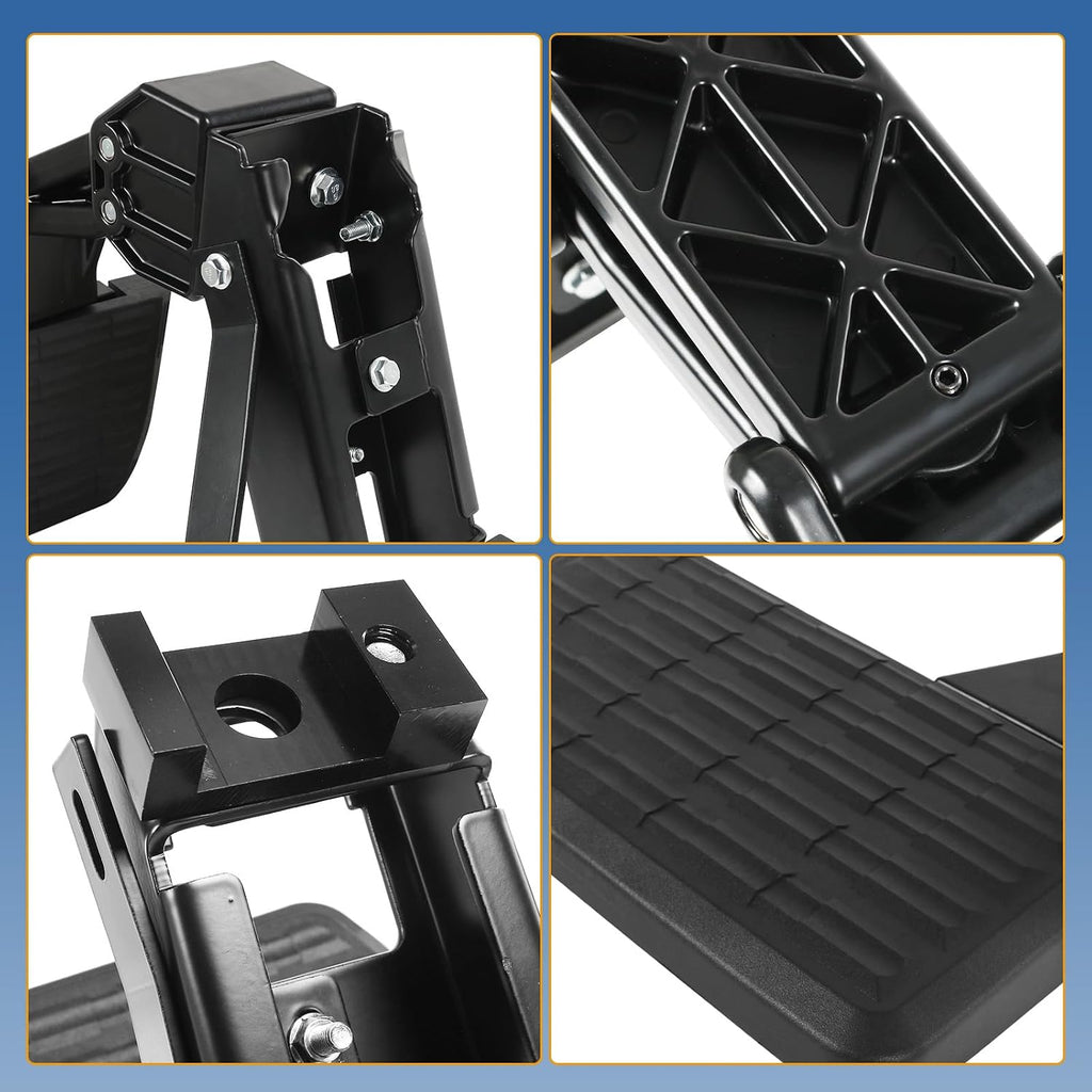 Blearen Retractable Truck Bed Side Step Fit for 2017-2022 Ford F250 F350 Super Duty | 300lbs Capacity | Anti-Slip Bed Step Replaces 75413-01A