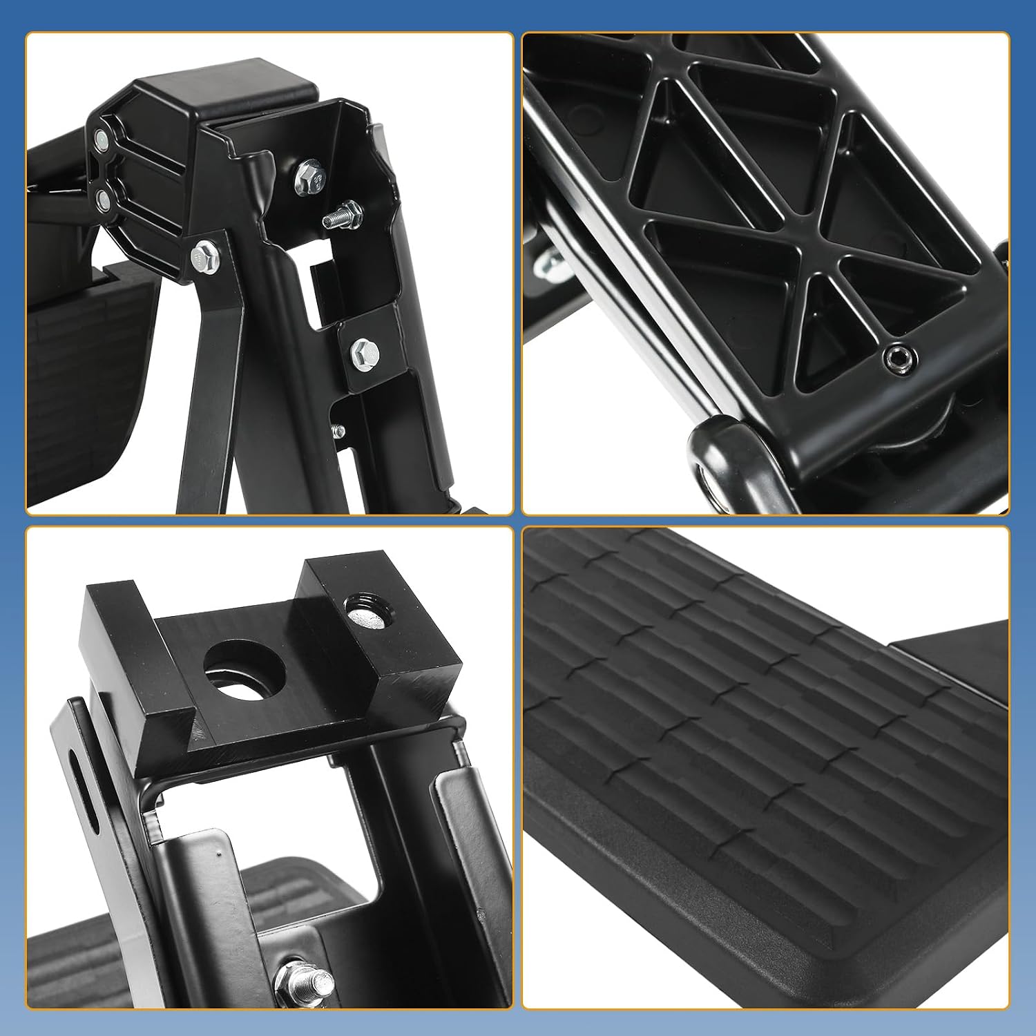 Blearen Retractable Truck Bed Side Step Fit for 2017-2022 Ford F250 F350 Super Duty | 300lbs Capacity | Anti-Slip Bed Step Replaces 75413-01A