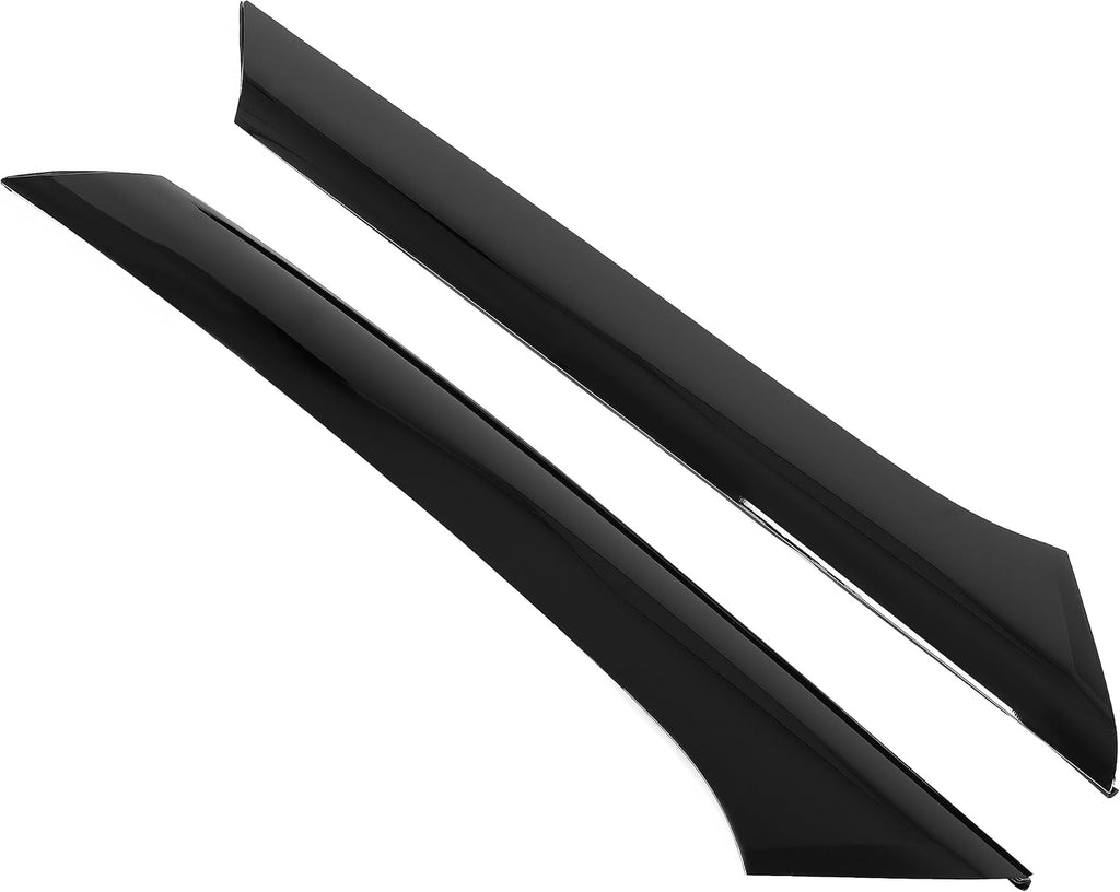 Blearen HECASA Pair A-Pillar Trim Compatible with 2009-2019 Ford Flex 4 Door Utility Replacement for BA8Z-7403145-AA BA8Z-7403136-AA Front Windshield Outer Pillar Trim Molding Driver & Passenger Side