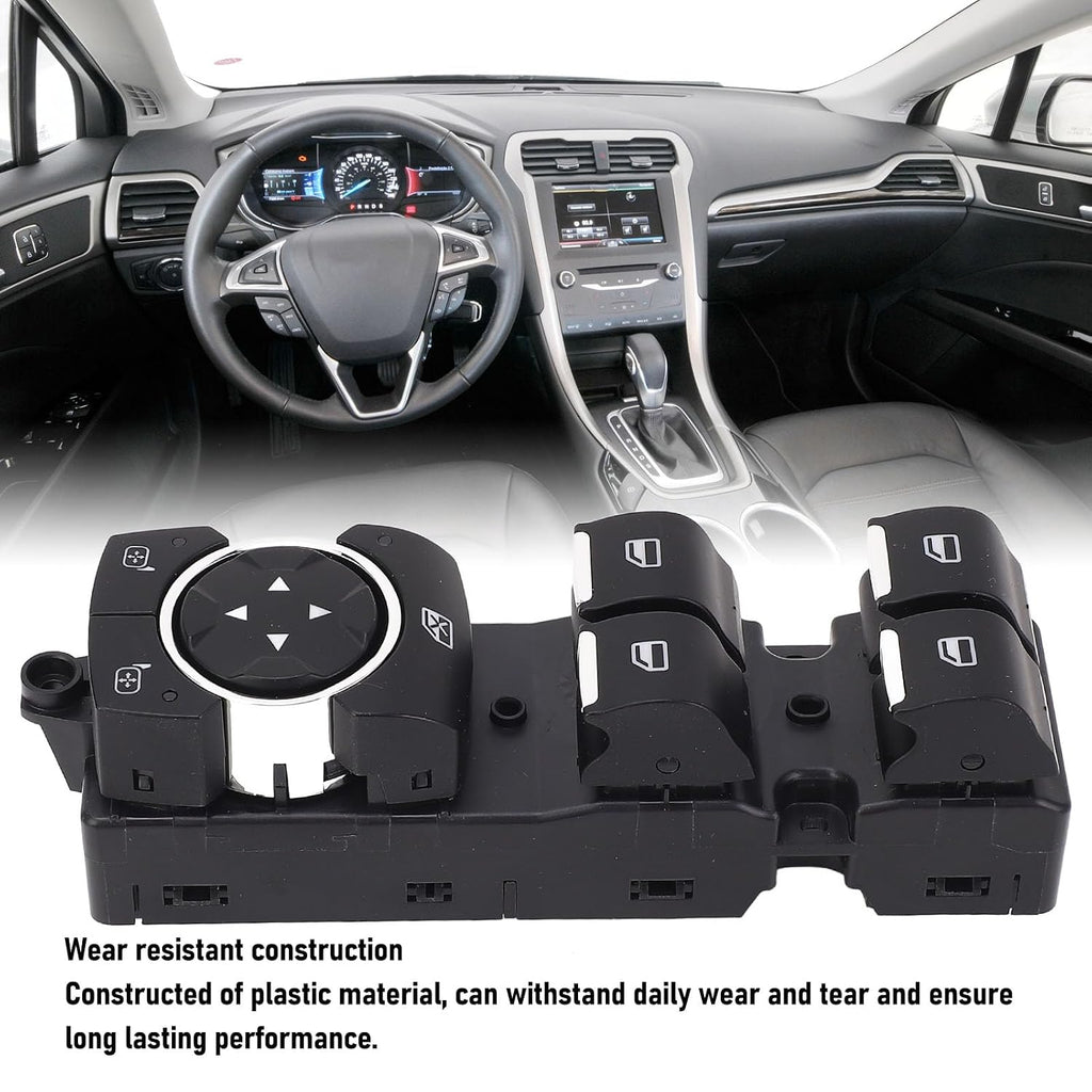 Blearen Power Window Switch Replacement for Fusion 2013-2016, Driver Side Master Control, DG9T-14540-ABW