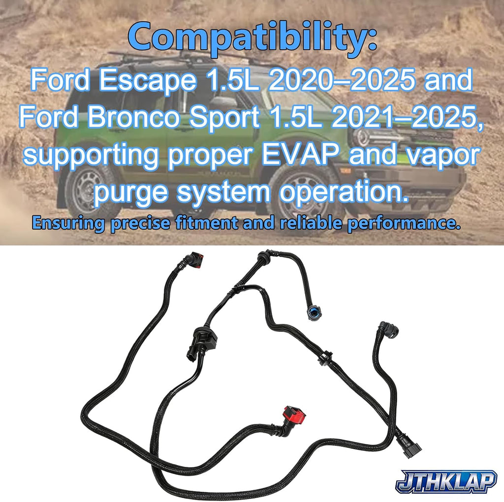 Blearen LX6Z-9D289-SJ Fuel Drain Tank Hose Compatible with Ford Escape 1.5L 2020-2025 & Bronco Sport 1.5L 2021-2025 Replace LX6Z-9D289-B LX6Z-9D289-SB LX6Z-9D289-SD LX6Z-9D289-SE
