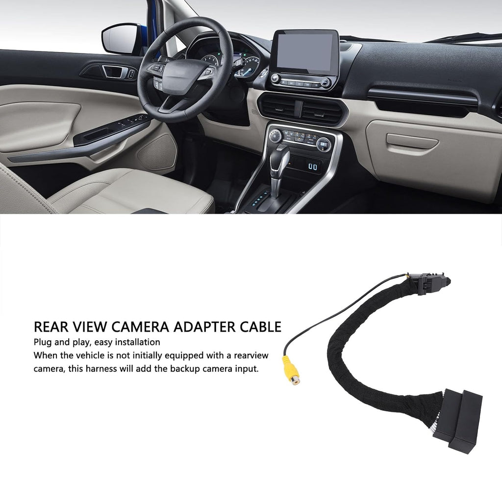 Blearen Rearview Camera Adapter Cable 54PIN Aftermarket Rearview Backup Camera Video Harness Adapter for 54 Pin SYNC 1, SYNC 2 Or SYNC 3 with