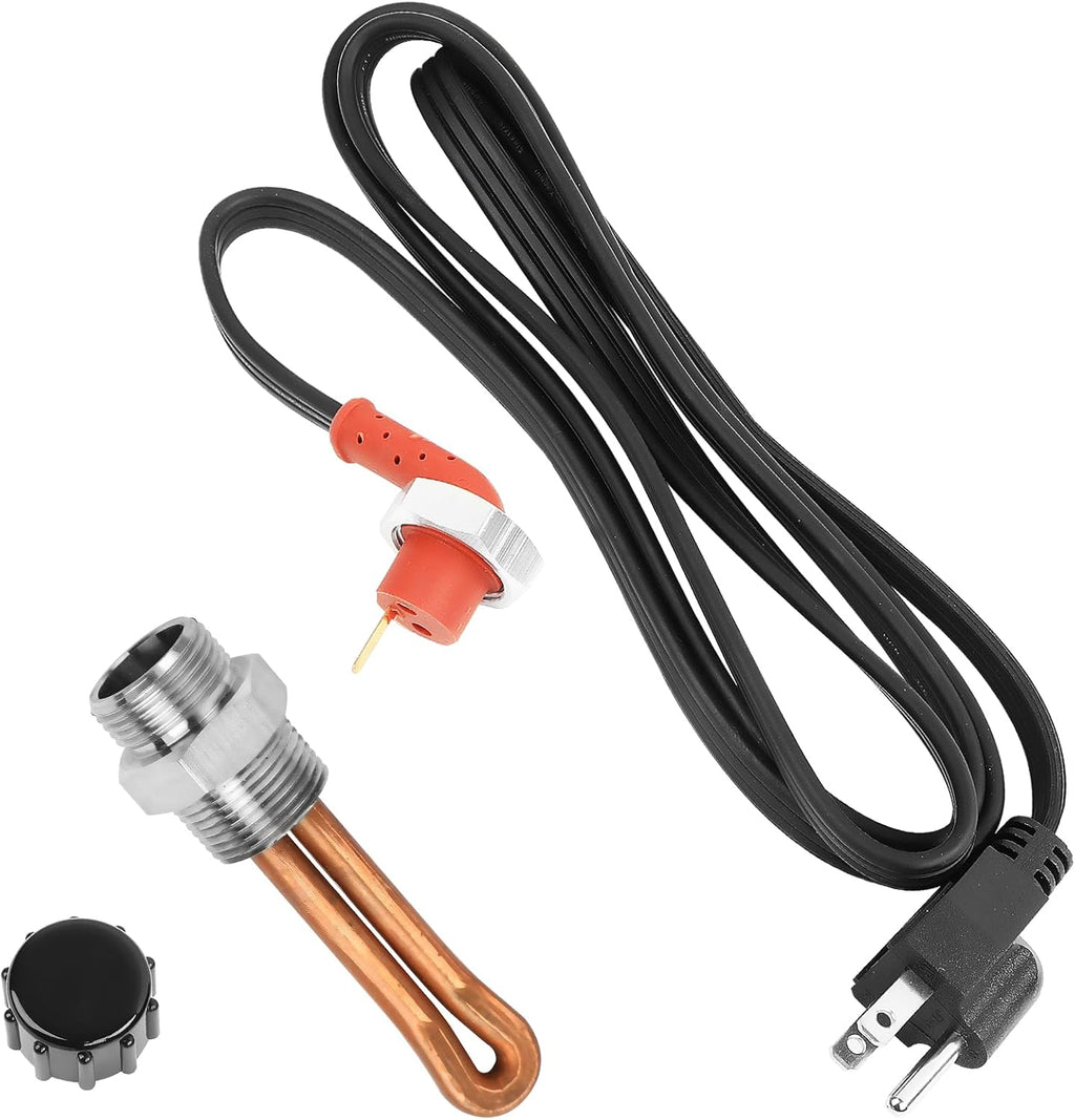 Blearen 3C3Z6A051AA Engine Block Heater Assembly Compatible with Ford F250 F350 F450 F550 Super Duty E150 E250 E350 E450 Econoline Van Excursion Diesel Replacement# 3C3Z-6A051-AA 6A051