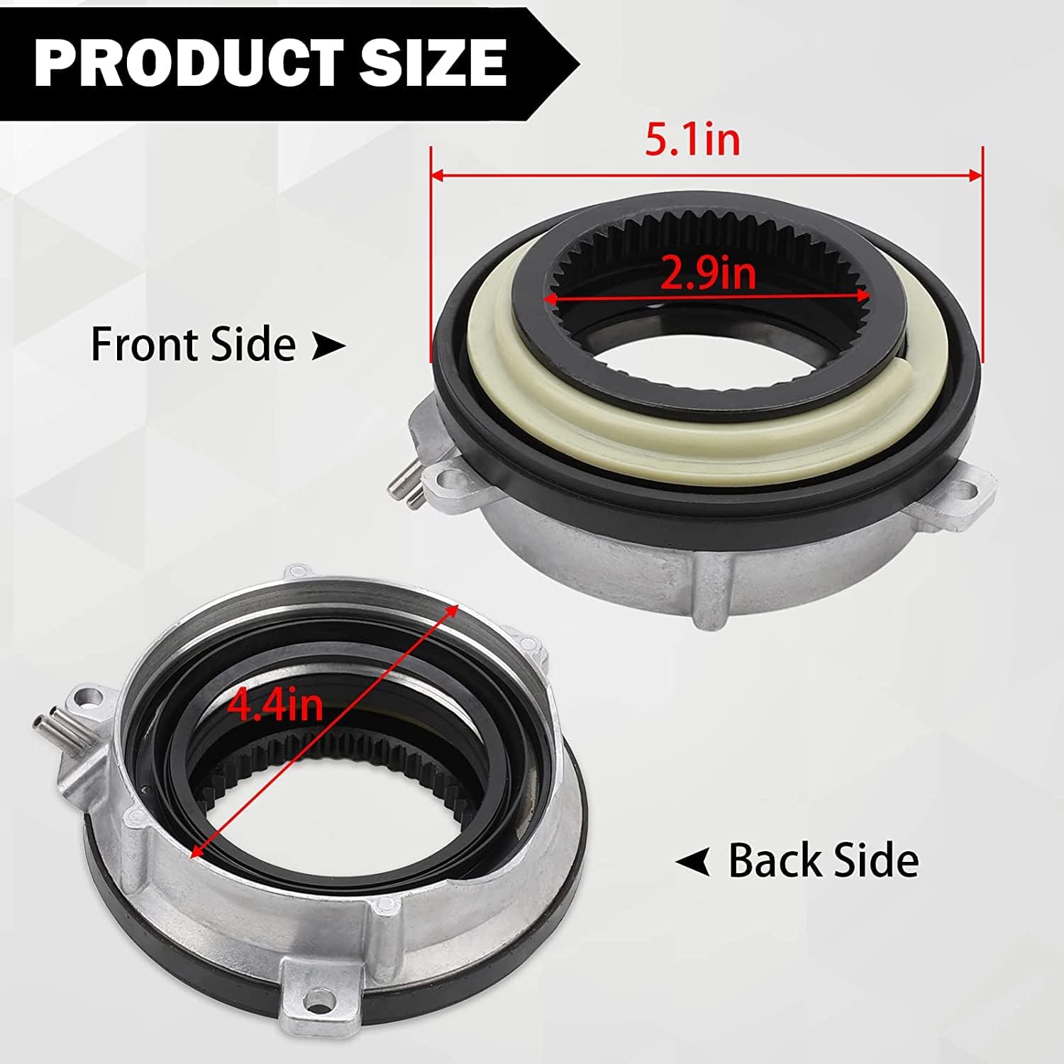 Blearen 4x4 4WD Auto Locking Hub Actuator IWE for 2004-2015 Ford F150 | Front Axle Vacuum Actuator, for Expedition Navigator, Replaces 7L1Z-3C247-A 600-105, Left Right Wheel Hub, OEM Standard