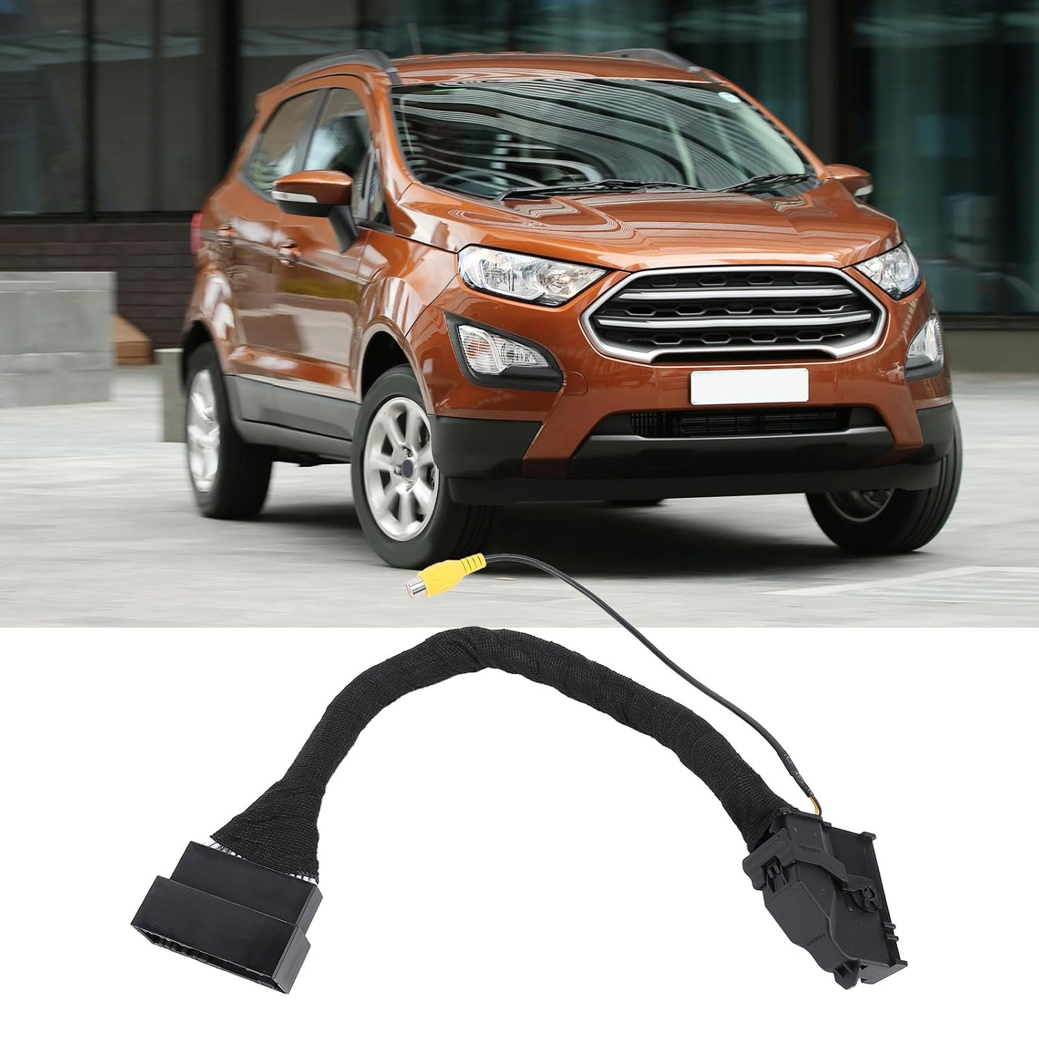 Blearen Rearview Camera Adapter Cable 54PIN Aftermarket Rearview Backup Camera Video Harness Adapter for 54 Pin SYNC 1, SYNC 2 Or SYNC 3 with