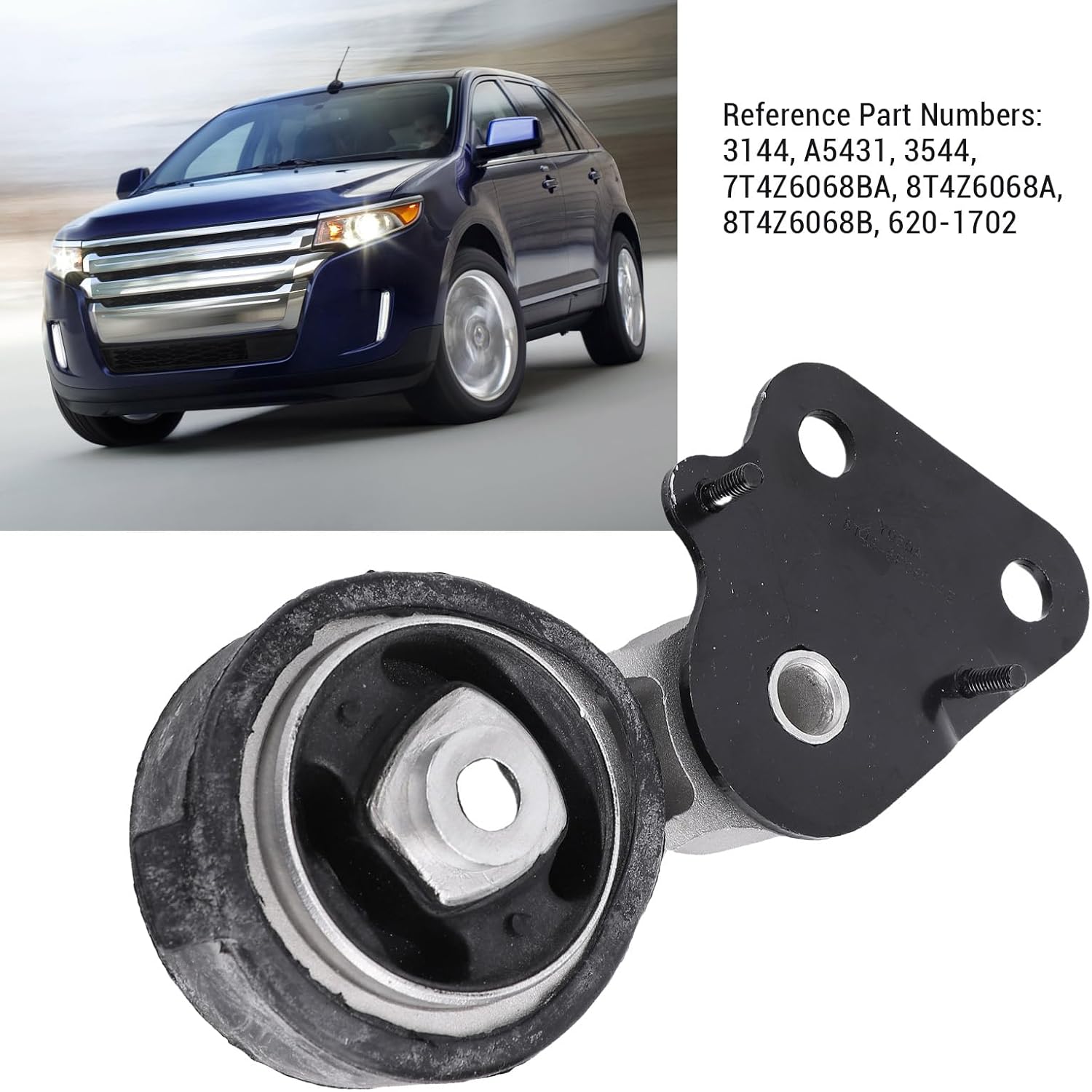 Blearen Rear Strut Engine Motor Mount 3144 High Strength Durable Engine Torsion Strut Mount Replacement for Edge MKX 3.5L 2006 2013