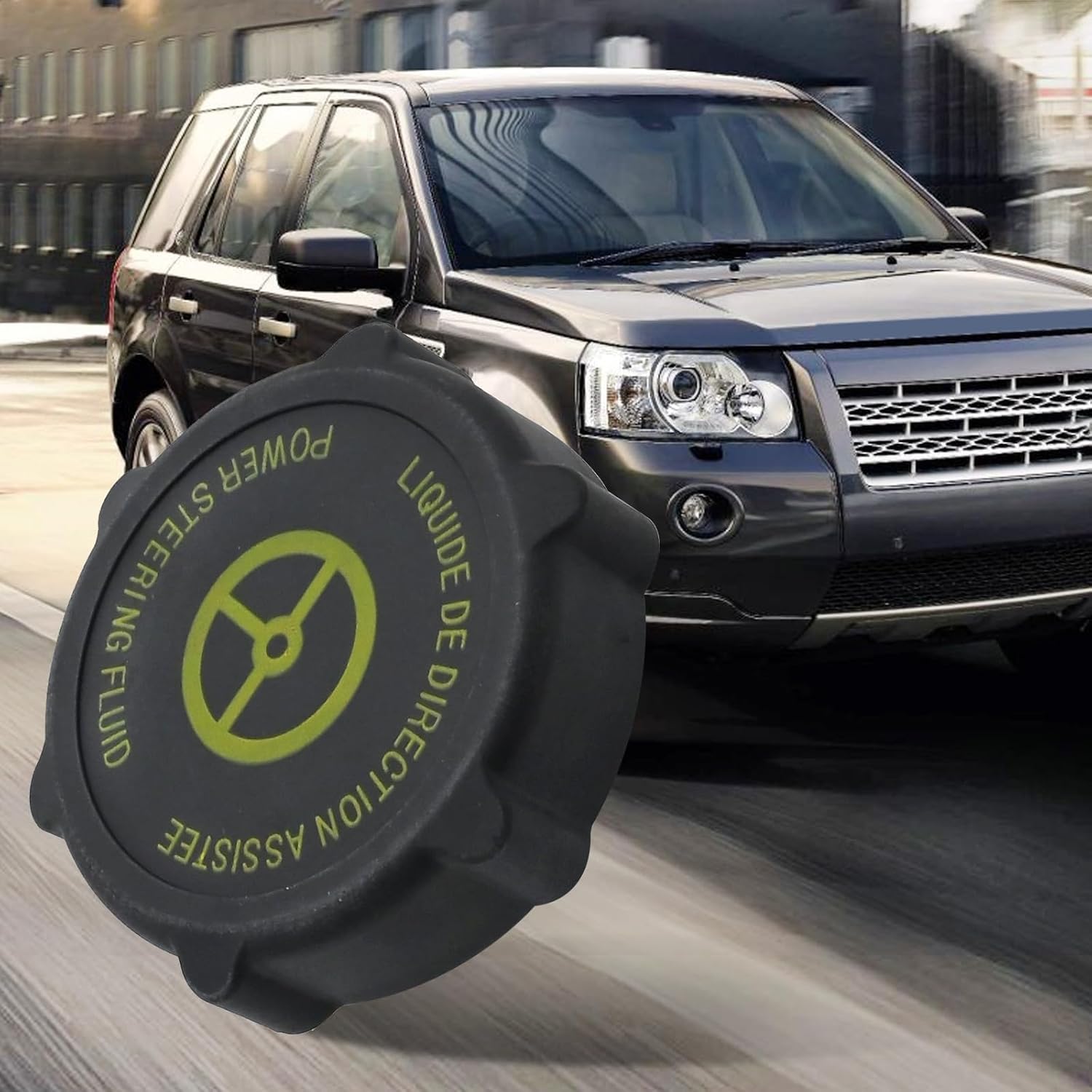 Blearen Leak-Proof Power Steering Reservoir Cap, Replacement for Ford Focus Mondeo S-Max, Replacement for Land Rover Freelander 2, Replaces 97BG-3A006-BA