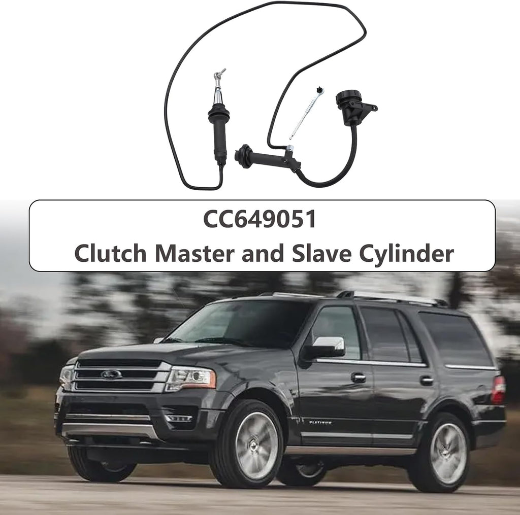 Blearen CC649051 Clutch Master and Slave Cylinder Assembly Compatible with 2002-2015 Ford F650 F750