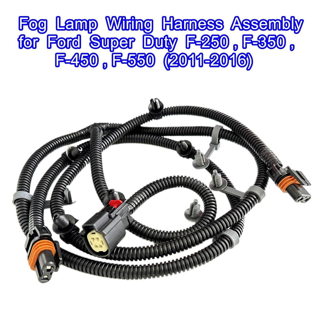 Blearen Fog Lamp Wiring Harness Assembly for Ford Super Duty F-250, F-350, F-450, F-550 (2011-2016), OEM Replacement BC3Z-15A211-A BC3Z15A211A Wire Assembly